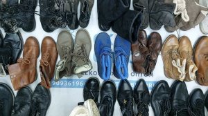 40305 Обувь демисезонная, зимняя (~90% нат. кожа), 19пак, scarpe invernale, секонд (cream/extra) опт