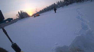 #IKUDZO HUNTER Вывез на рыбалку 7 января но погода была не предсказуемая!