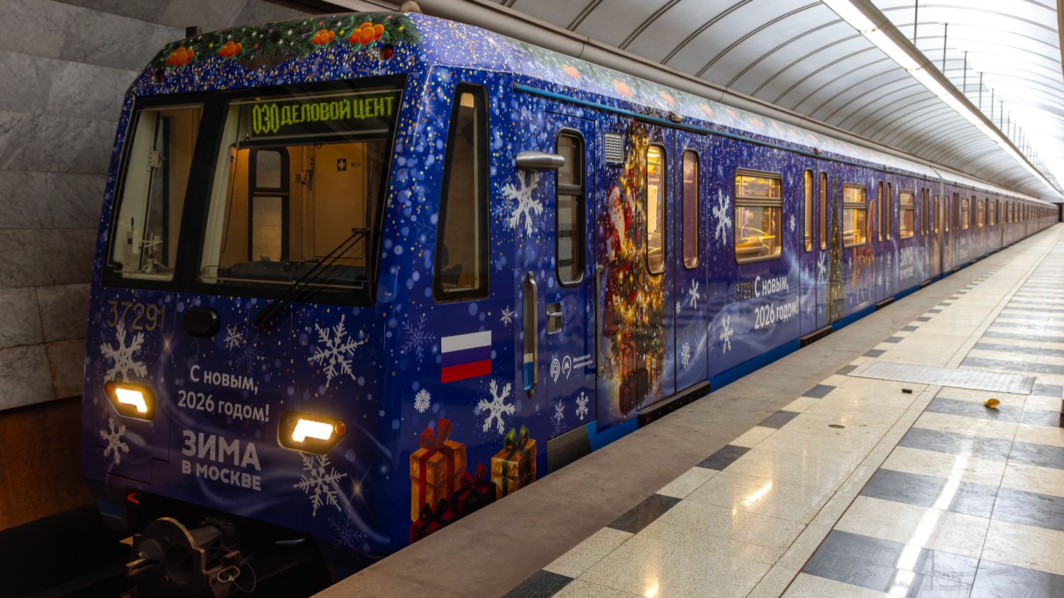 Новогодний состав 81-760_761 на СолЛ (04.01.2026) - поездка смотреть онлайн