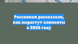 Россиянам рассказали, как вырастут алименты в 2026 году