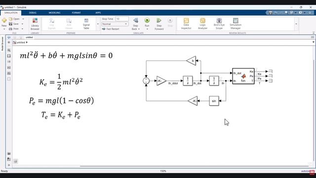 01_How to model and Simulate a Simple Pendulum in MATLAB Differential Equations Simscape Multibody смотреть онлайн