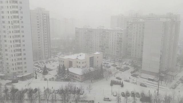 Буран в Москве.😱 смотреть онлайн