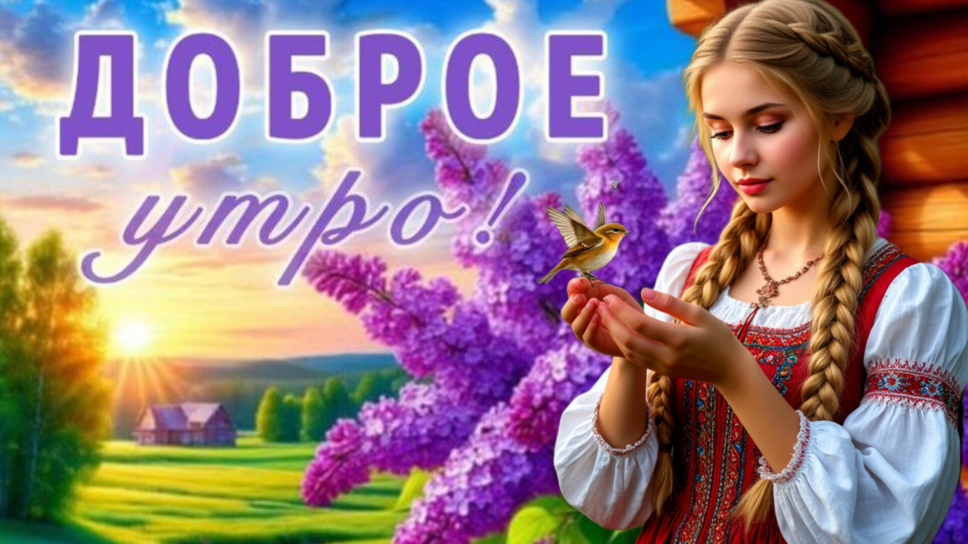 С добрым утром! Доброе зимнее утро! Видео открытка с пожеланиями смотреть онлайн