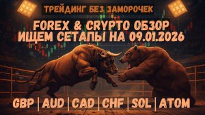 Рынок пилит, но сетапы есть! | Форекс и крипта 09.01.26