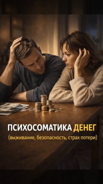 ПСИХОСОМАТИКА ДЕНЕГ (выживание, безопасность, страх потери)