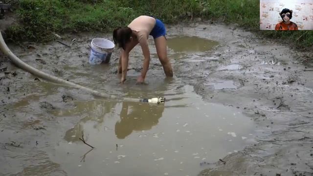 Откачала воду — собрала улов: эксперимент на водоёме