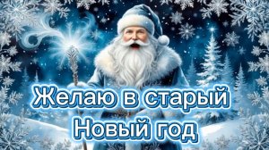 Желаю в СТАРЫЙ НОВЫЙ ГОД, красивое поздравление с праздником