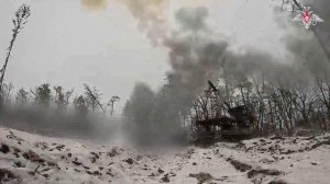 Боевая работа расчетов «Гиацинта-С» группировки войск «Запад»