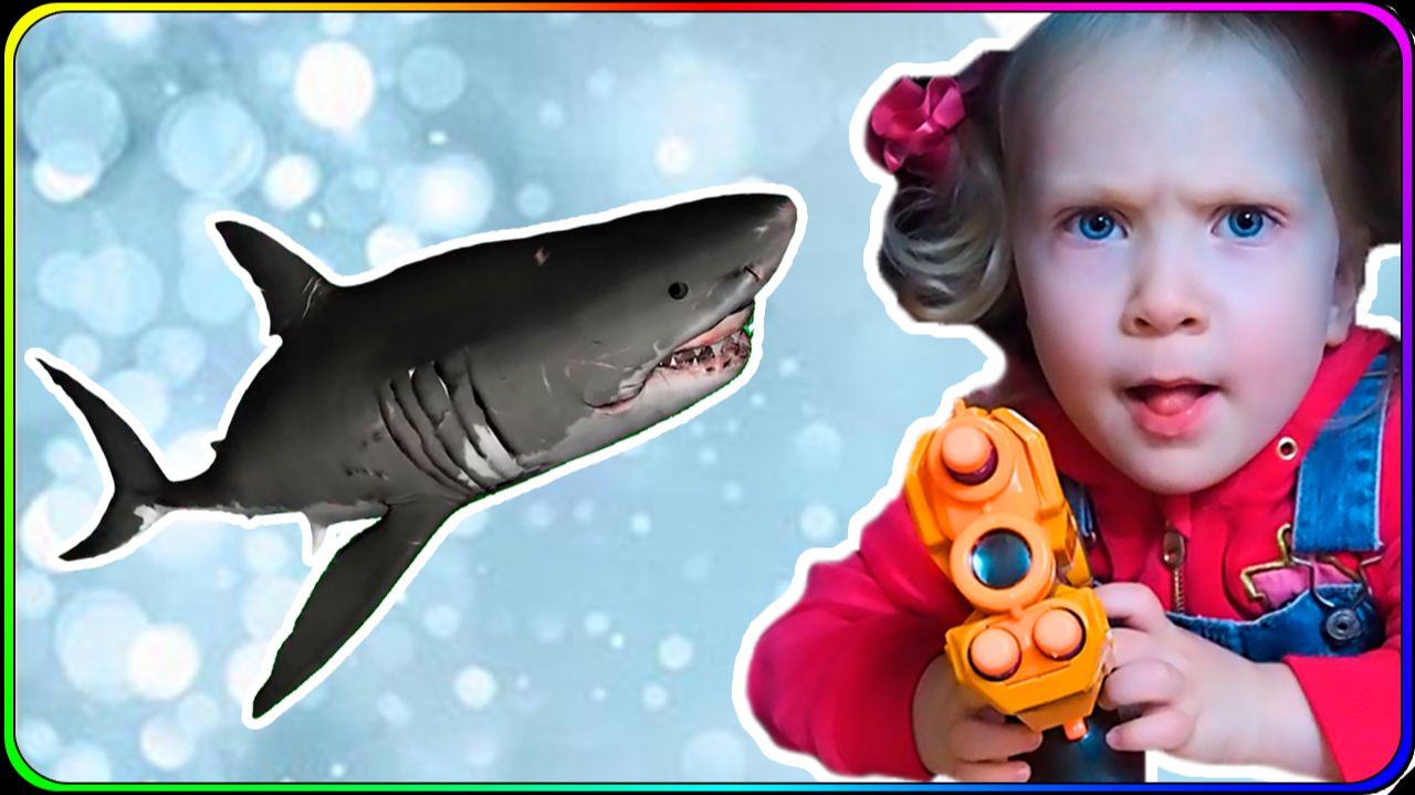 Дочки-матери с куклой, разноцветная акула и чупа-чупсы на детской лощадке смотреть онлайн