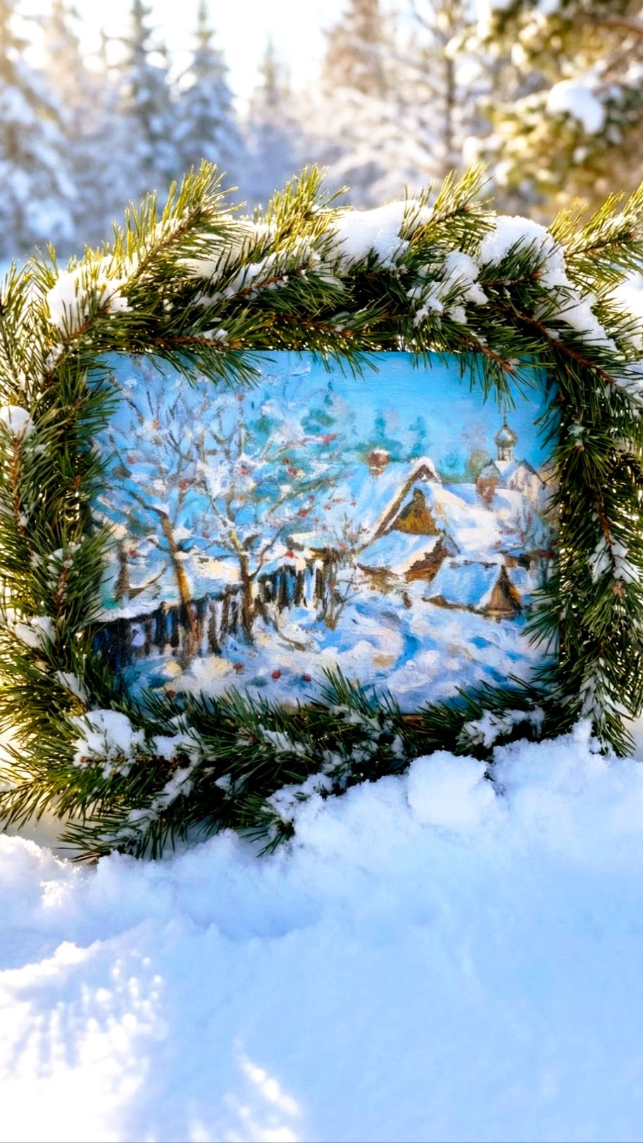 Снежное Подмосковье новая картина