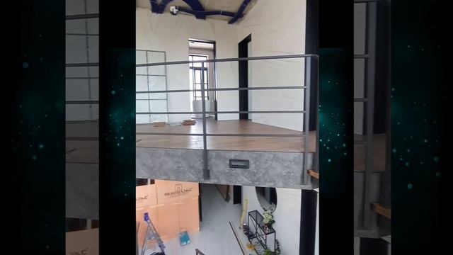 Лестница на ломаных косоурах в стиле лофт в КП "Рекколово" смотреть онлайн