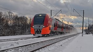скоростная Ласточка ЭС1П-030 поезд №744 Москва–Кострома
