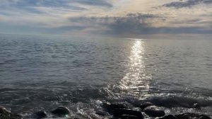 Шум чёрного моря перед непогодой. Релакс на берегу моря