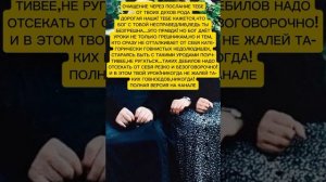 ОЧИЩЕНИЕ ТЕБЯ ЧЕРЕЗ ПОСЛАНИЕ