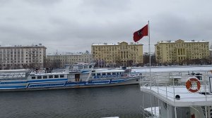 Москва  новогодняя  2026  Пушкинская набережная