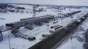 Очень медленно, но строят / путепровод через железную дорогу на 960 км дороги М-5 Урал / Жигулёвск