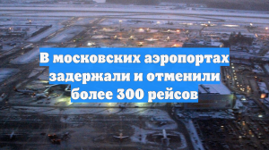 В московских аэропортах задержали и отменили более 300 рейсов