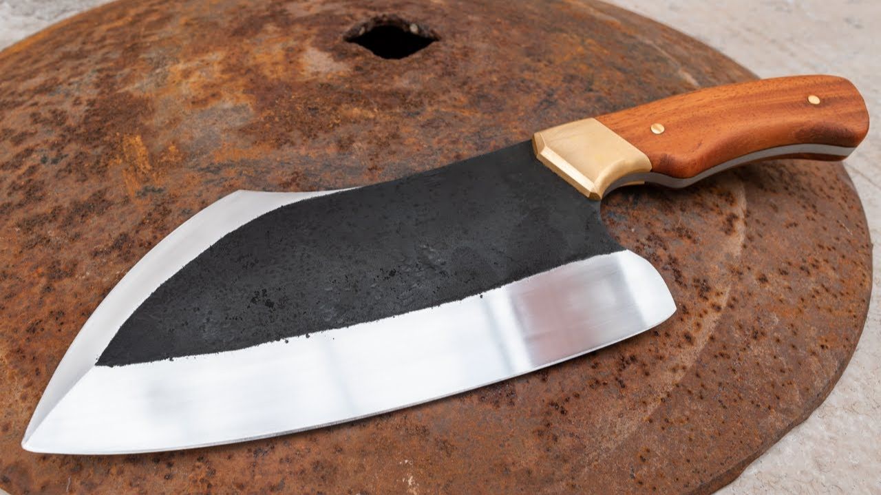 Изготовление ножа-тесака из диска плуга