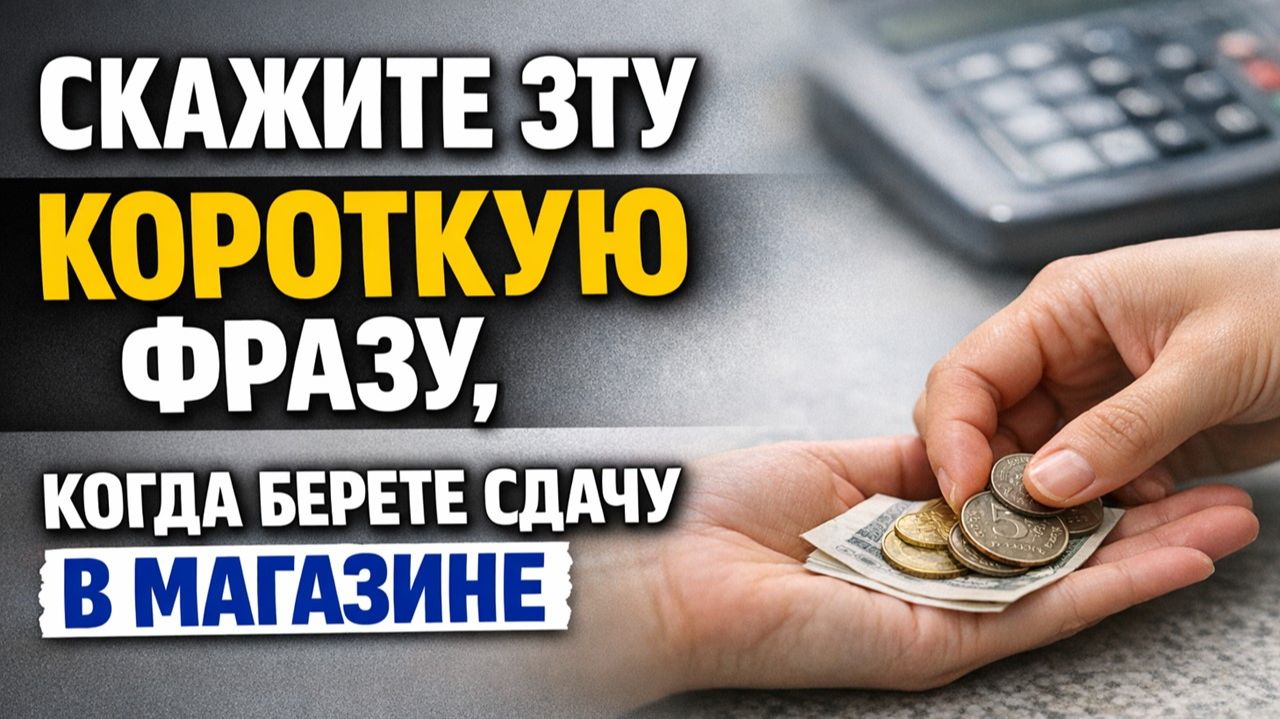 Скажите эту фразу на сдаче в магазине и посмотрите, как меняется достаток в вашем доме смотреть онлайн