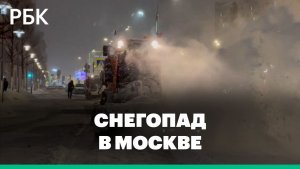 В Москве продолжается снегопад, который обещает побить рекорд