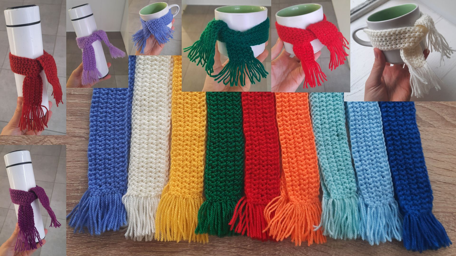 ШАРФИКИ на кружки за ОДИН вечер 🙌🏻 Клёвый подарок! 🎁 Вязание крючком для НАЧИНАЮЩИХ смотреть онлайн