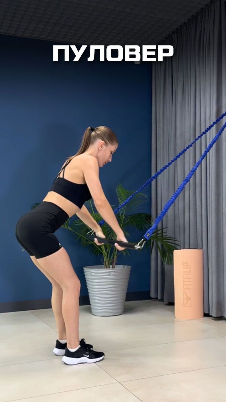 Пуловер стоя с грифом и эспандером смотреть онлайн