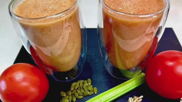 Томатный смузи-вкусный витаминный напиток!