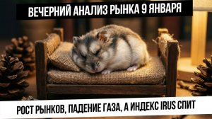 Вечерний анализ рынка 9 января. Рынок Рф без движений. Газ на новом лое! Металлы идут вверх!