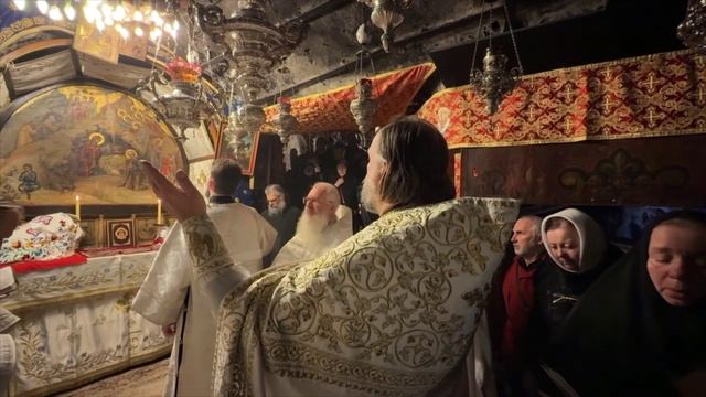 Божественная Литургия в Вифлееме в Пещере Рождества. 2 января 2026 г.