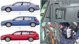 Предохранители и реле легковушек Рено Меган 1 и 2 и 3