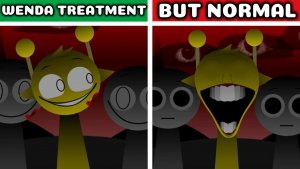 INCREDIBOX SPRUNKI🎵 WENDA TREATMENT🌺: ОРИГИНАЛ VS NORMAL STYLE✨ КТО НАСТОЯЩИЙ?🤔💥