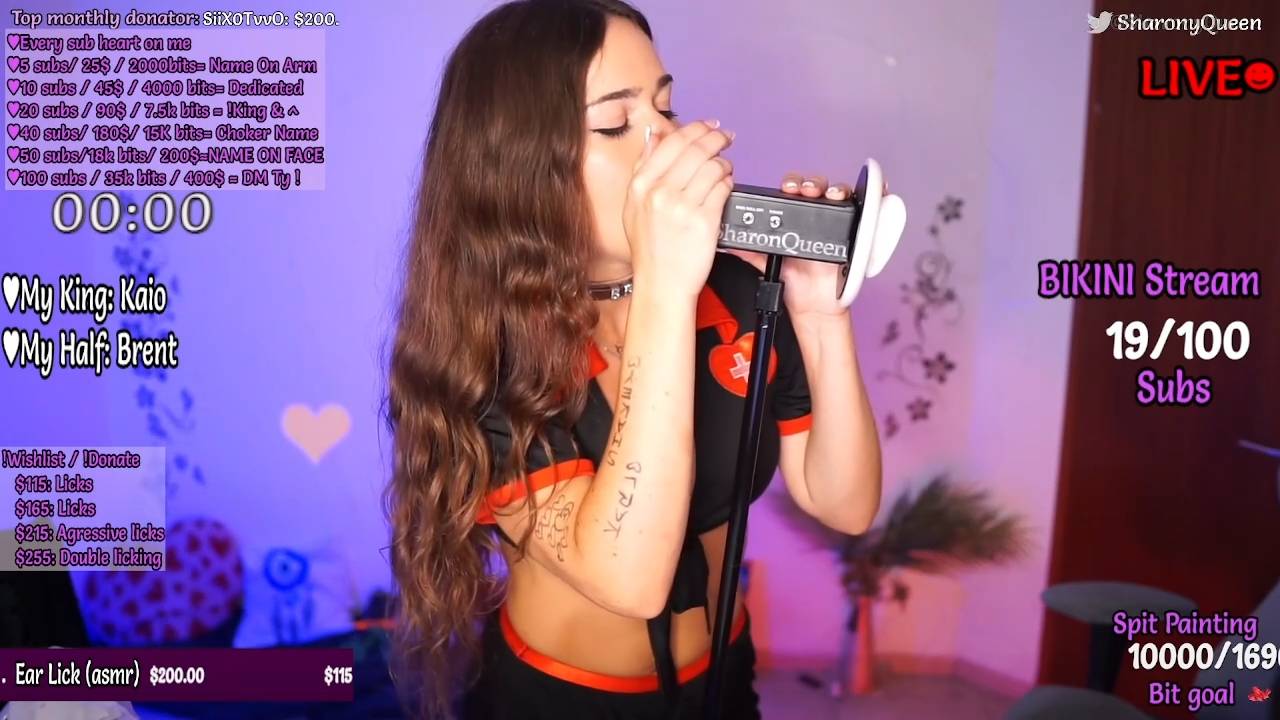 #38 ASMR Ear Licking [ SharonQueen ] смотреть онлайн