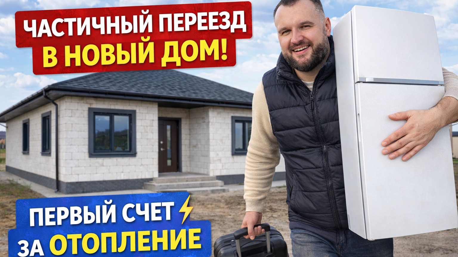 Частичный переезд в новый дом. Первый счет за отопление электричеством смотреть онлайн