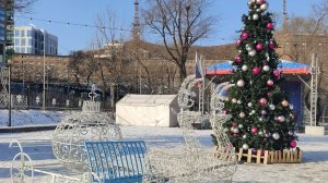 Новогодние сюжеты , Аксаковская, театр , набережная . Владивосток
