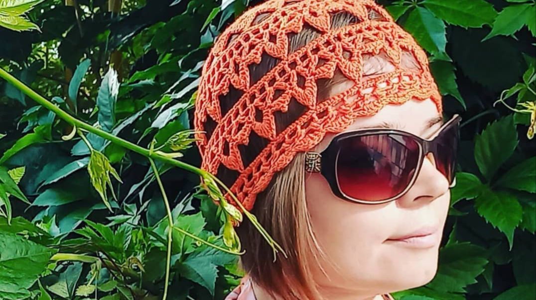 Ажурная шапочка крючком. Часть 1/3.