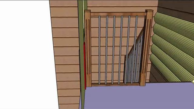 Лестница на монокосоуре с забежными ступенями из лиственницы смотреть онлайн