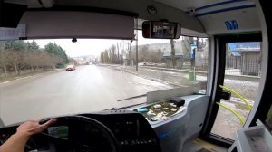 Как поворачивать на автобусе ?И немного работы.