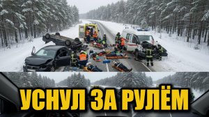 Девять пострадавших после аварии на трассе под Архангельском