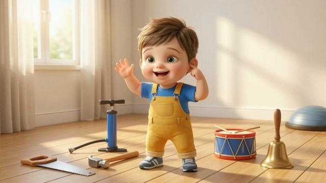 Звукоподражание для детей: звуки рабочих инструментов и музыкальных инструментов (1–4 года) смотреть онлайн