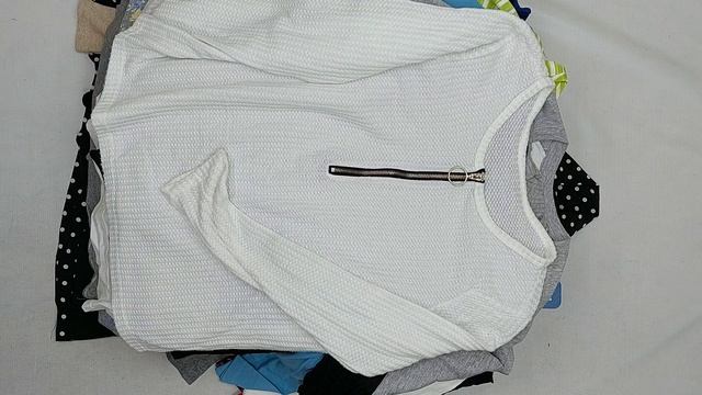 Блузки трикотажные длинный рукав секонд оптом 16 пак