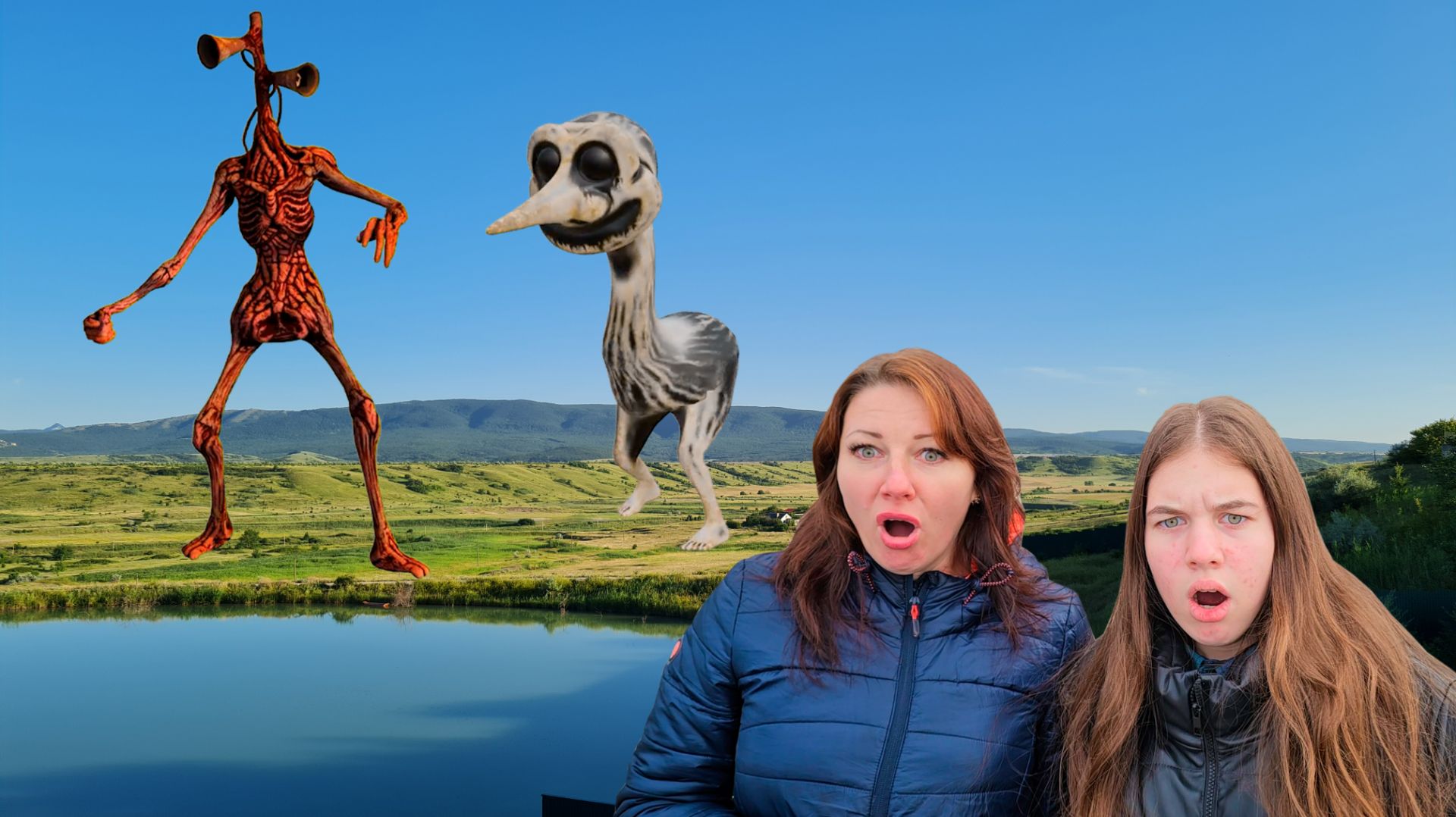 СИРЕНОГОЛОВЫЙ и МОНСТР СТРАУС охотятся смотреть онлайн