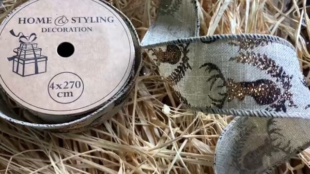 Декоративная лента ТЕССИЛЕ: ЗОЛОТОЙ ОЛЕНЬ, текстиль, 270х4 см, XX1850540-1