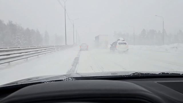 Снегопад, сопровождавшийся метелью и ветром в Москве и области 9 января. смотреть онлайн