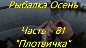 Рыбалка Осень. Часть - 81. "Плотвичка".