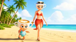 Балерина Капучино на море.