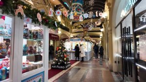 Внутри ГУМа Москва новогодние украшения 2026 ✨🎄