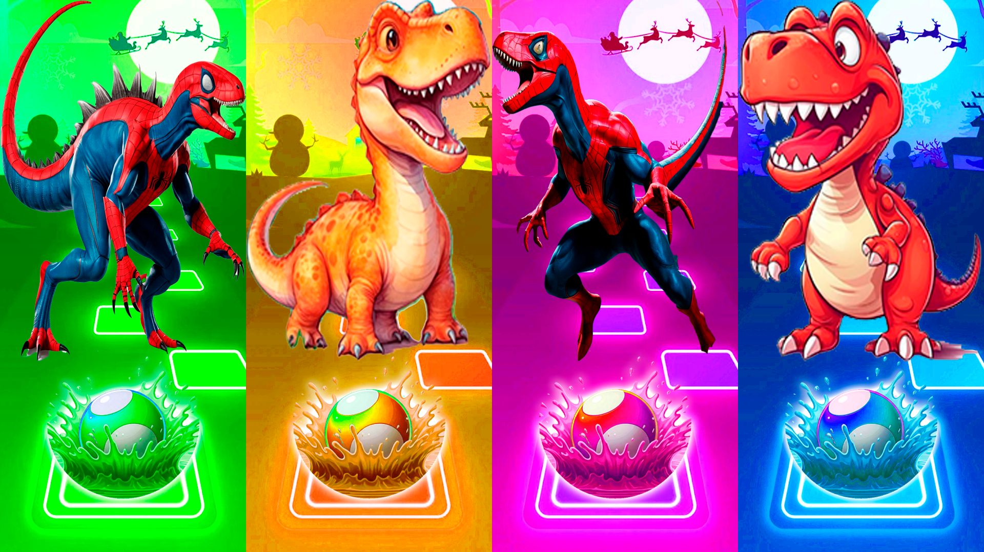 Coffin Dance Динозавры 283 уровень - Мультики про Динозавров | МУЛЬТФИЛЬМЫ ДИНОЗАВРЫ в Tiles Hop смотреть онлайн