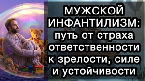 МУЖСКОЙ ИНФАНТИЛИЗМ: путь от зависимости и страха ответственности к зрелости, силе и устойчивости