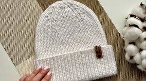 МК - зимняя шапочка спицами!