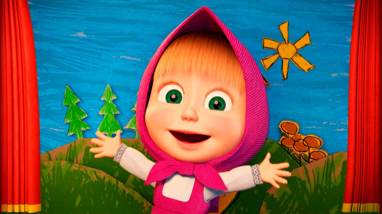 Маша и Медведь — Раскраска для детей Маша и Медведь — Мультфильм Маша и Медведь